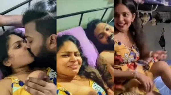 Desi Couple BF Licking her Boobs GF Sex MMS