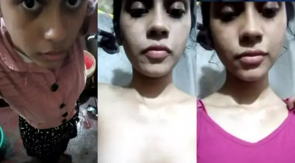 Petite Girl Showing Her Hairy Pussy